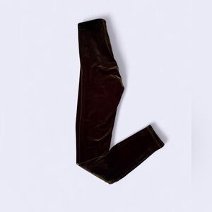 Velvet Leggings in green leggings